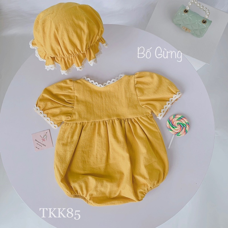 Bộ vàng mơ kèm mũ