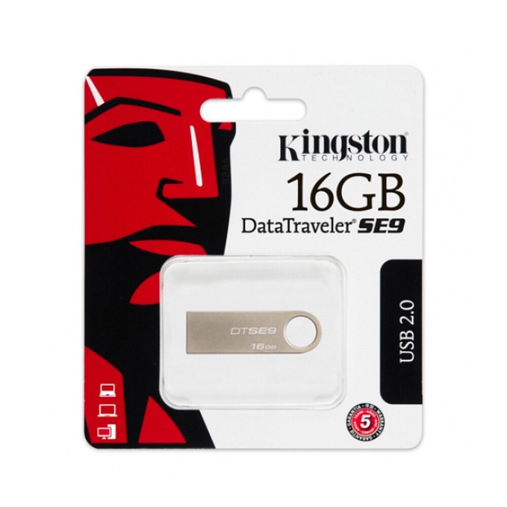 (Bảo Hành 1 đổi 1) USB 16gb Kingston SE9 2.0 Vỏ Kim Loại Chống Nước Nhỏ Gọn