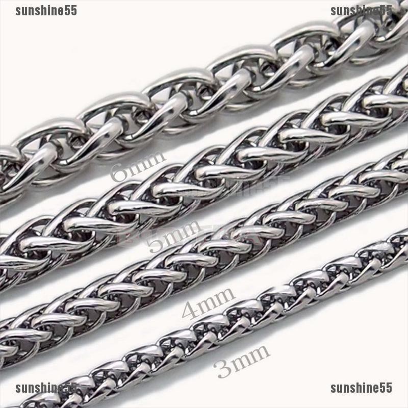 Dây Chuyền Sợi Xích Bằng Thép Không Gỉ 3 / 4 / 5 / 6MM