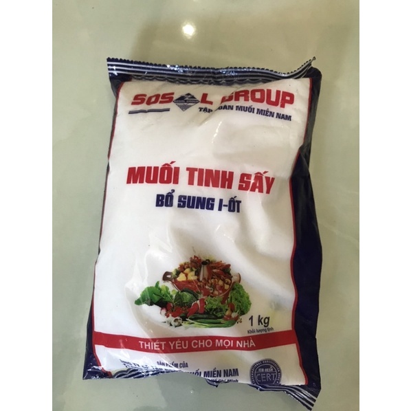 Muối tinh sấy Iốt bịch 500g