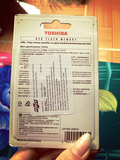 Usb 8GB TOSHIBA hàng FPT chính hãng