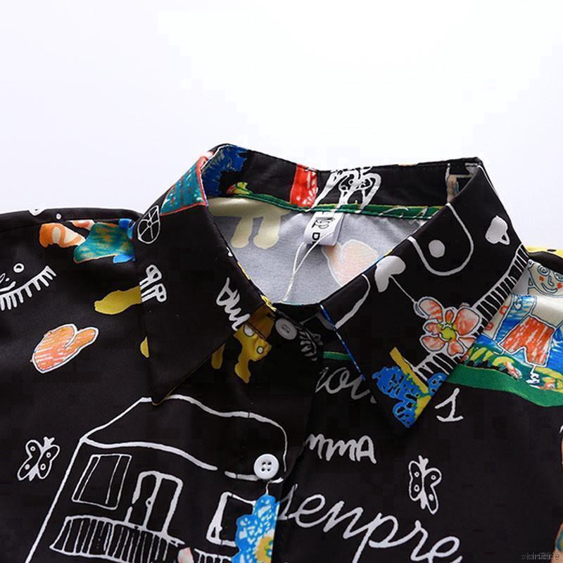 Áo Sơ Mi Nữ In Hình Hoạt Hình Thời Trang