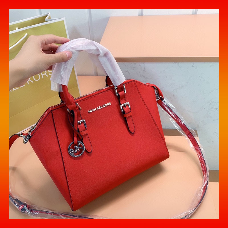 MICHAEL KORS Mk Túi Xách Có Thể Gấp Lại Hình Mặt Cười Selma Tỉ Lệ 1: 1 Cao Cấp