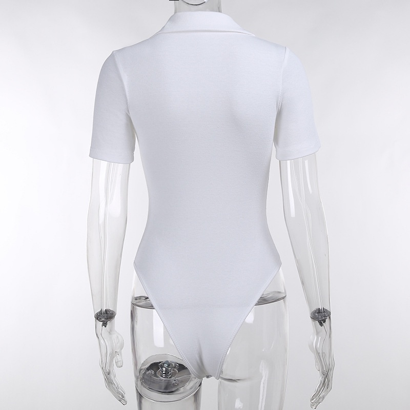 Áo liền quần Cổ Polo Tay Ngắn Màu Sắc Đơn Giản Thời Trang Mùa Hè Dành Cho Nữ | BigBuy360 - bigbuy360.vn