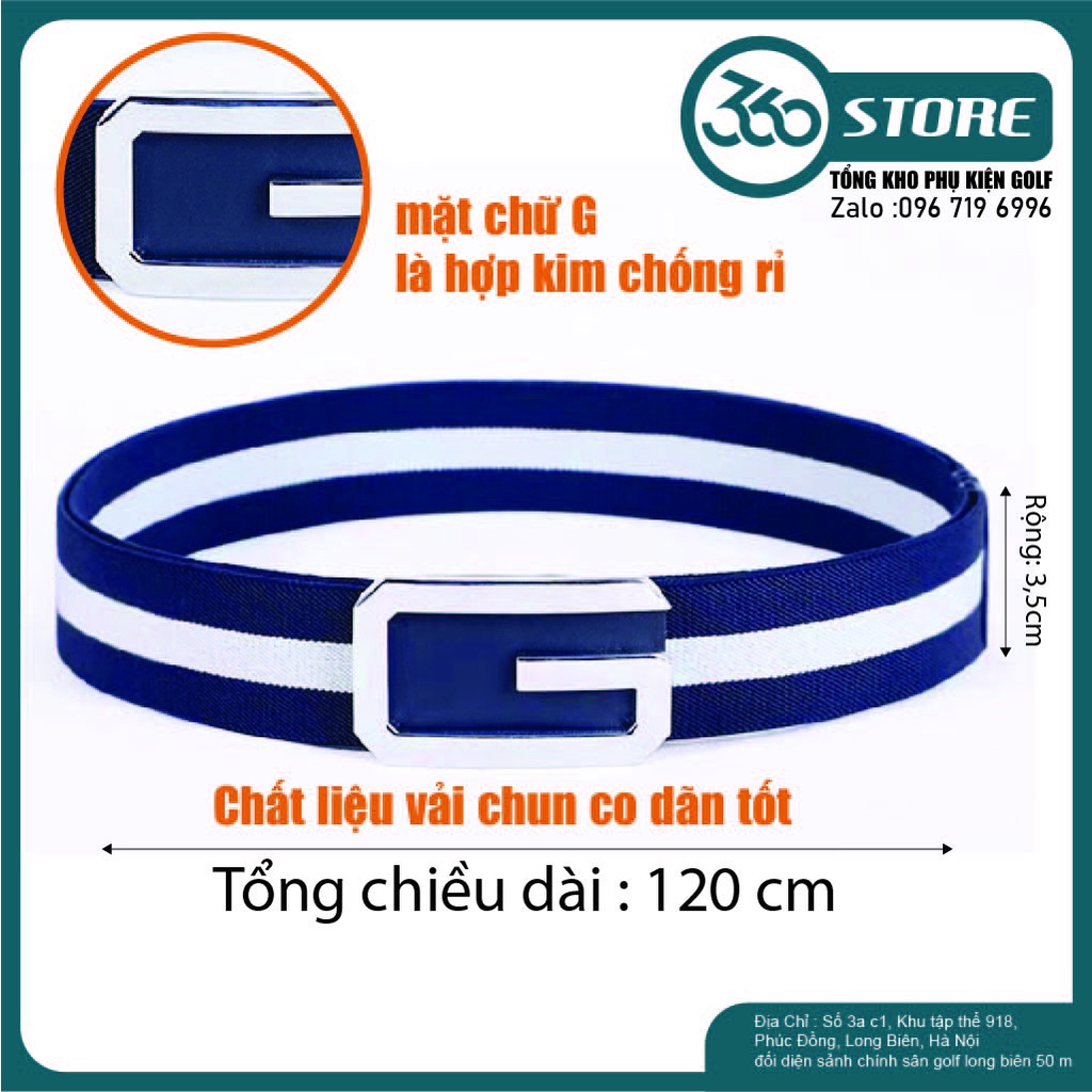 Thắt Lưng Chơi Golf Nam - Dây Lưng Chất Liệu Vải Chun Co Dãn Tốt, Thoải Mái Khi Chơi Golf - Golf 360 Store