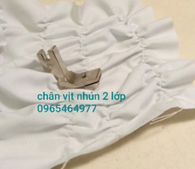 Chân vịt nhún bèo 2 lớp máy may công nghiệp 1kim