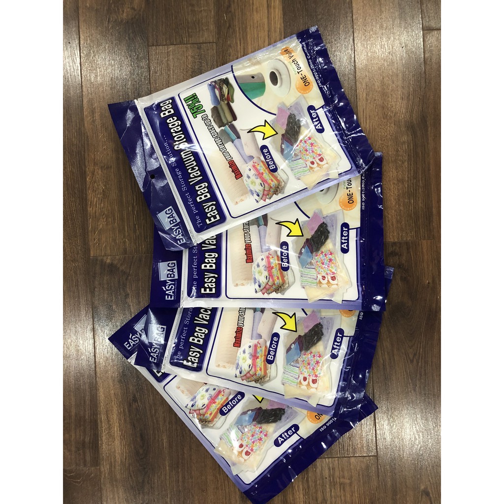 Combo 4 TÚI HÚT CHÂN KHÔNG  EASY BAG HÀN QUỐC  Kích thước: 60x90