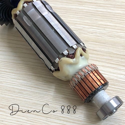 Rotor mài Makita 9506 M9506B MT970 MT964 M9508B dây đồng 220V - Tặng chổi than
