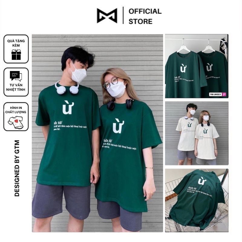 Áo thun tay lỡ Ừ form rộng unisex, áo phông nam nữ xanh lá hottrend 2022