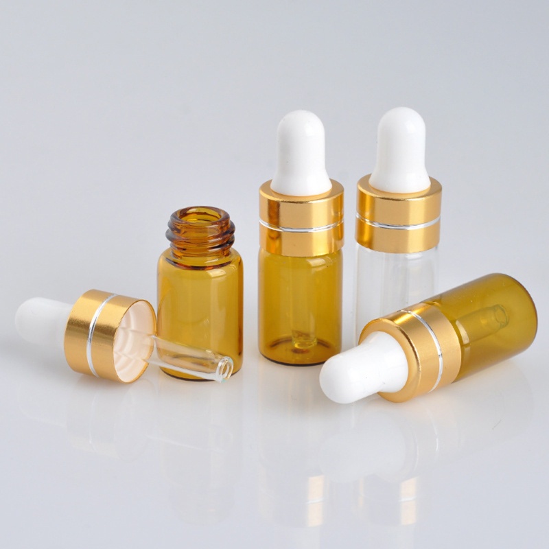 Set 10 Lọ Thủy Tinh Rỗng Mini 3ml 5ml Có Thể Đổ Đầy Tiện Lợi Du Lịch