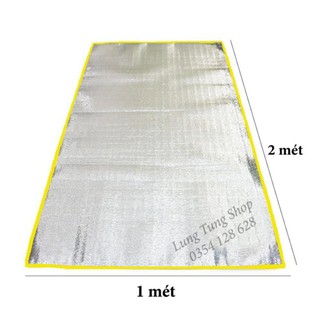 [ NHIỀU MÀU VIỀN ] chiếu cá nhân ngủ trưa văn phòng - chiếu bạc chống thấm nước ( chọn màu viền )