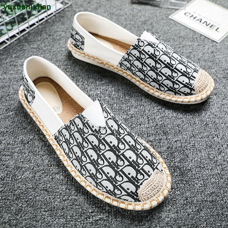 Giày Lười Vải Canvas Phong Cách Bắc Kinh Cổ Điển Thời Trang Mùa Hè 2022 Dễ Phối Đồ Cho Nam