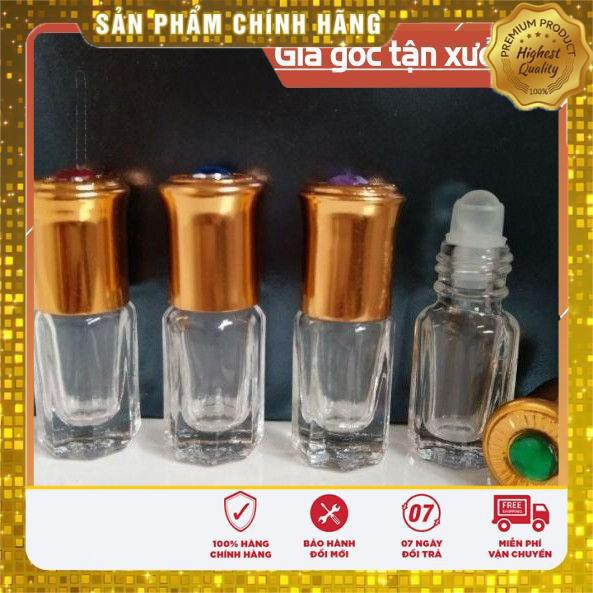 [3ml/6ml] Vỏ lọ bi lăn Dubai rỗng / chai lọ chiết mỹ phẩm