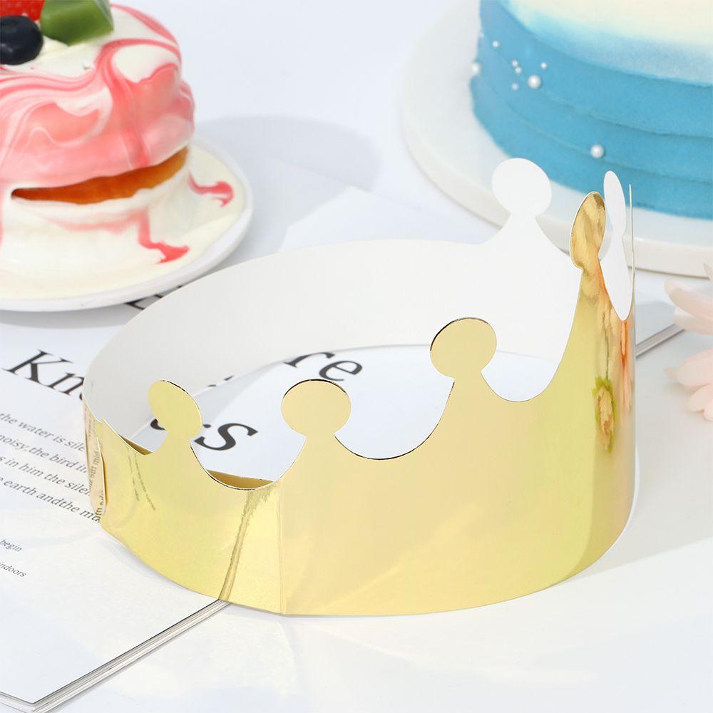 Set 10 Mũ Giấy Hình Vương Miện Công Chúa Hoàng Tử Cho Bé
