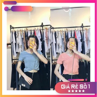 Áo Croptop Vạt Chéo ( Ảnh Thật )