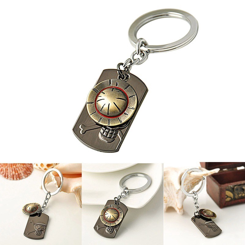 Tmdbyx  Móc Khóa Hình Dáng Đầu Lâu Xinh Xắn Phong Cách Anime One Piece