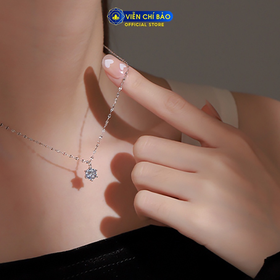 Dây chuyền bạc nữ tinh tú chất liệu bạc 925 thời trang phụ kiện trang sức Viễn Chí Bảo D400769