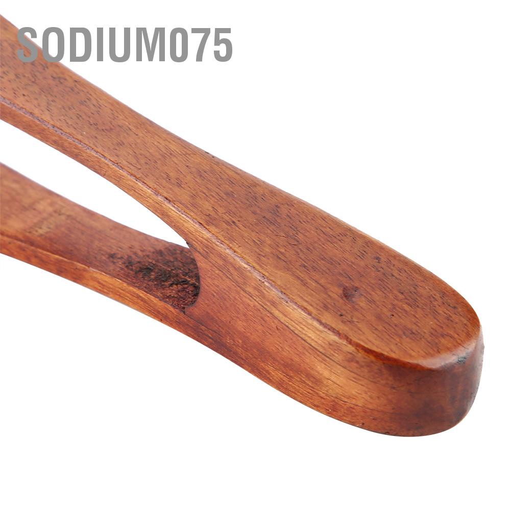 Sodium075 Wooden BBQ Clip Buffet Food Tongs Bread Steak Kitchen Clamp Serving Tool