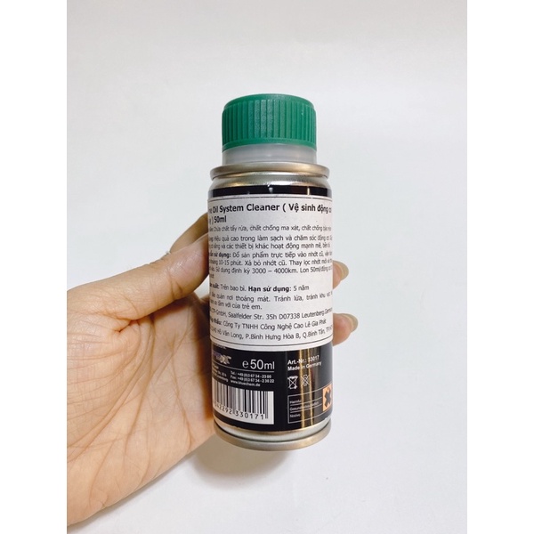 Dung dịch làm sạch hệ thống xăng, vệ sinh động cơ xe máy Bluechem chai 50ml