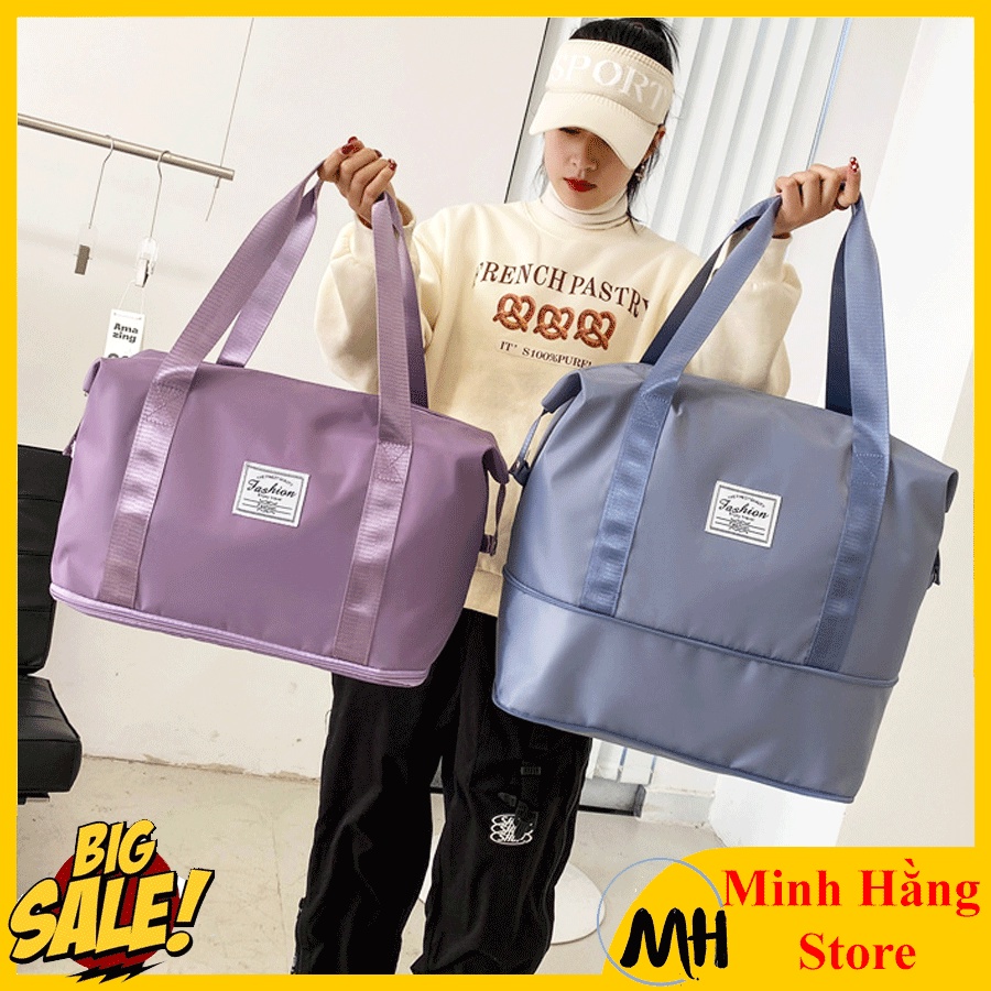 Túi xách du lịch DÒNG CAO CẤP chất liệu vải dù chống thấm nước size đại quai đeo chắc chắn mở rộng thêm đáy, túi đựng đồ