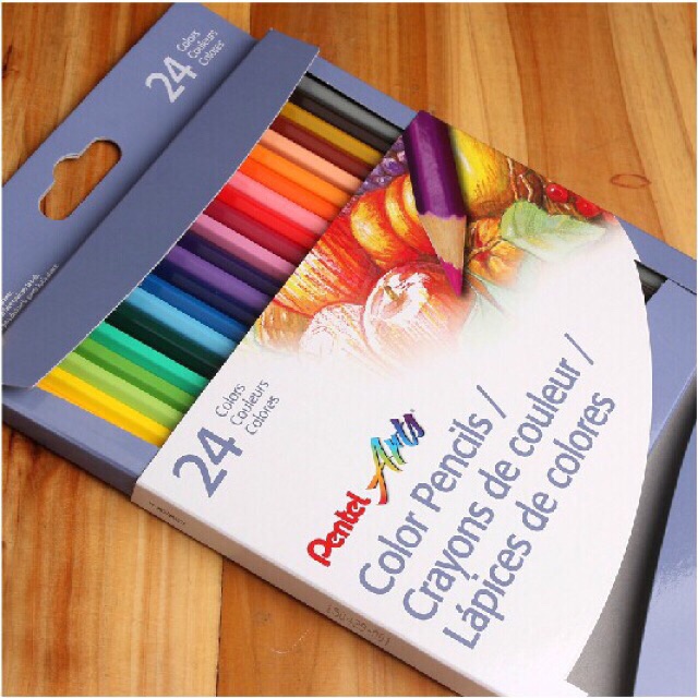 Chì màu PENTEL CB8 36/24/12 màu chính hãng