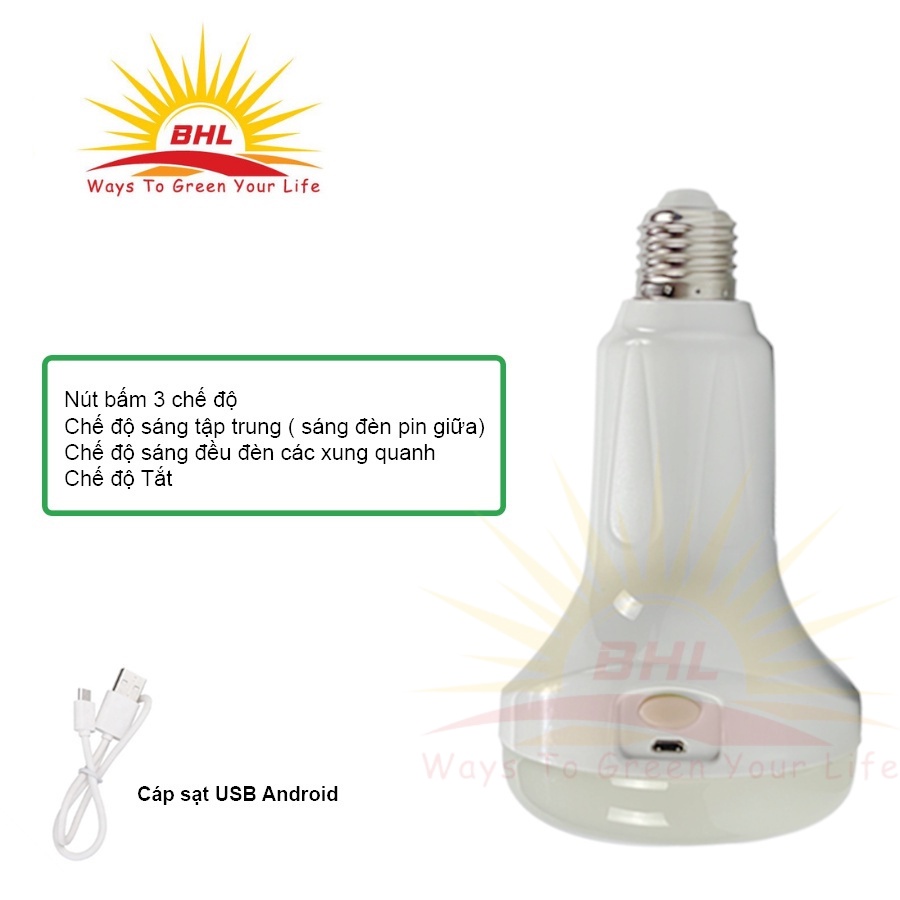Đèn Pin tích điện 15W, sạc USB tiện lợi
