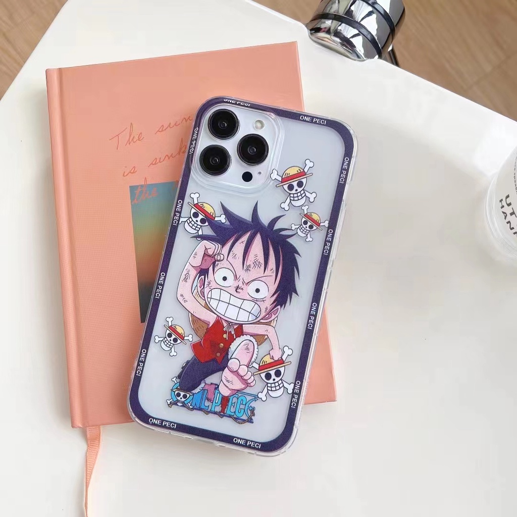 Ốp Điện Thoại Mềm Hình One Piece Luffy Cho iPhone 6 6S 7 8 SE 2020 X XS XR XsMax 1112 13 Pro 11 12 13 Pro Max