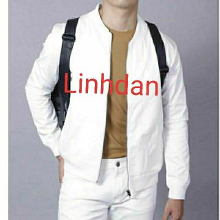 Áo khoác bomber dù thun nỉ cao cấp hình thật