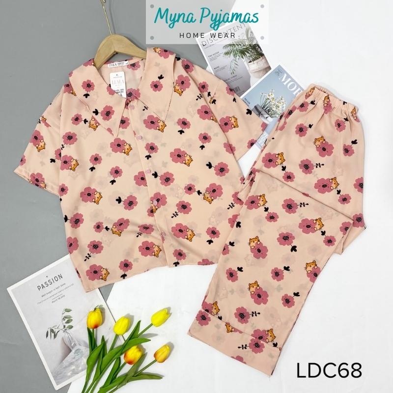 Bộ pijama mặc nhà dáng áo tay dơi quần dài kiểu mới - MYNA PYJAMAS