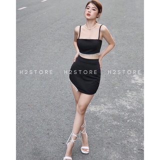 Set váy/đầm viền đá size S