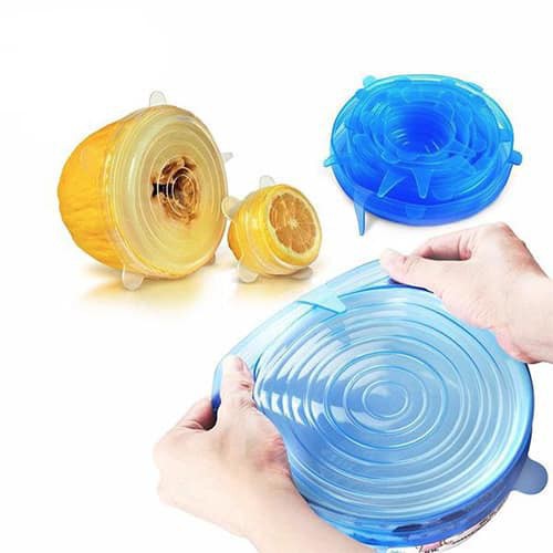 Nắp silicone đậy thực phẩm thức ăn [ Bộ 6 nắp ] USA_STOREHN