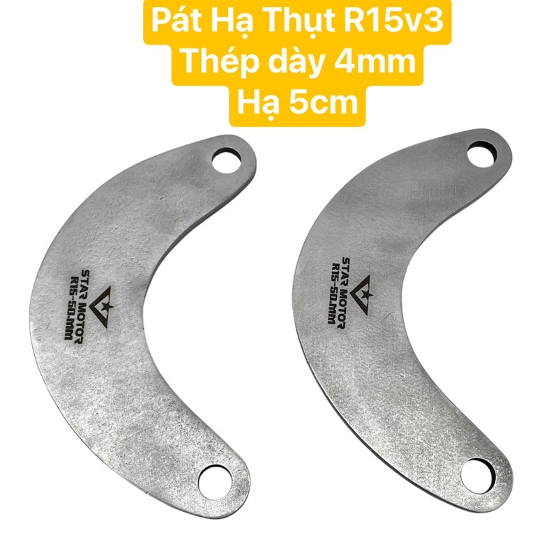 Pát hạ phuộc cho R15v3 thép dày 4 li hạ yên xuống 5cm