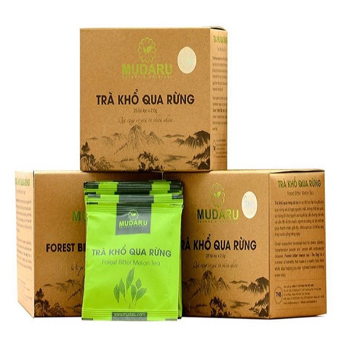 Trà Khổ Qua Rừng Mudaru chính hãng hộp 25 túi lọc tốt cho người tiểu đường Healthy247