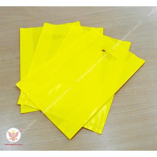 [GIÁ SỐC] 2KG TÚI NILON HỘT XOÀI ĐỰNG QUẦN ÁO MÀU VÀNG CHO SHOP THỜI TRANG