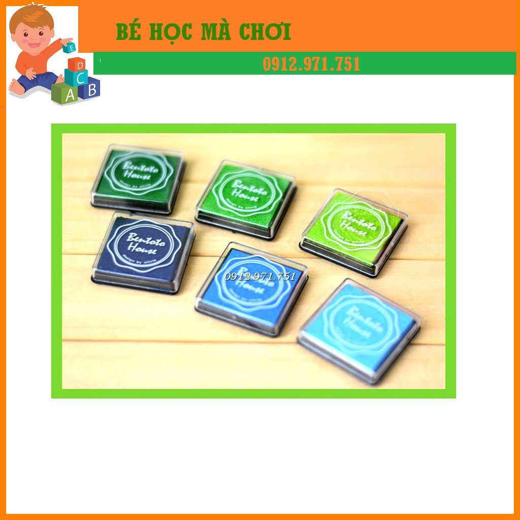 Màu vẽ vân tay 20 màu giúp bé thỏa sức sáng tạo - Mực in dấu vân tay