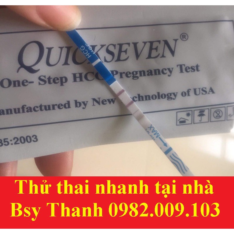 (CHE TÊN) 1 hộp 24 Que thử thai Quickseven,test thử thai tại nhà,2 vạch sớm nhanh hiệu quả tức thì [Quick seven]