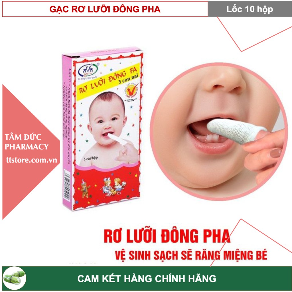 Gạc Rơ Lưỡi ĐÔNG PHA [Lốc 10 Hộp]