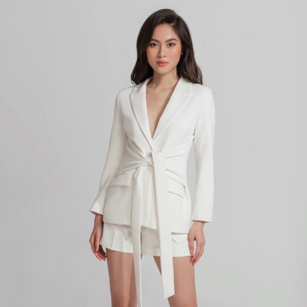 Áo blazer buộc nơ nữ 2NDDATE BL013W