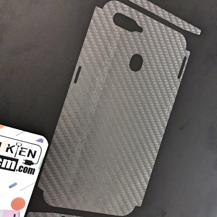 Dán mặt lưng Carbon Oppo F9