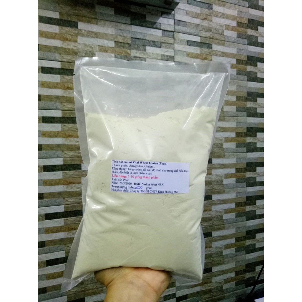 Tinh bột lúa mì (Bột VITAL WHEAT GLUTEN)|Xuất xứ Pháp, trọng lượng gói 1kg