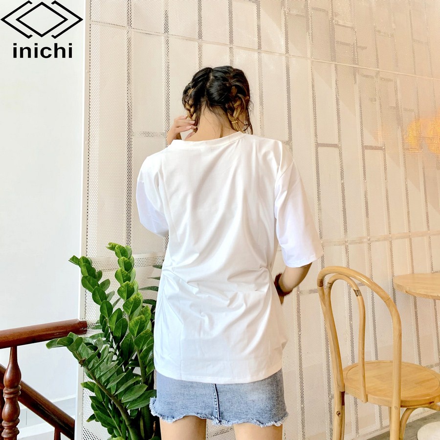 [Mã BMLTM50 giảm đến 50K đơn 99K] Áo thun tay lỡ INICHI A608 form rộng oversize nam nữ áo phông unisex