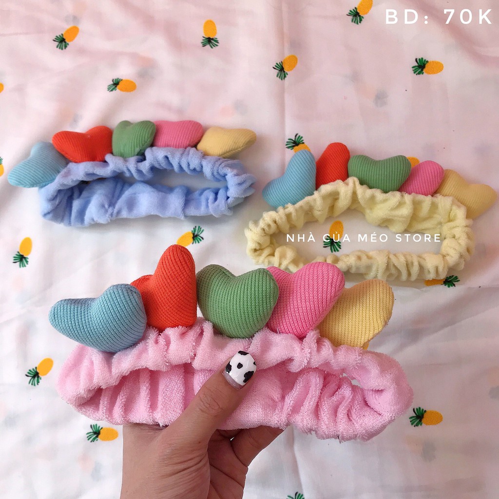 Băng đô nhung mềm mại thời trang hàn quốc  [NHÀ CỦA MÉO STORE]