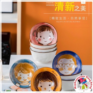 Bộ bát gia đình 4 món xinh xắn