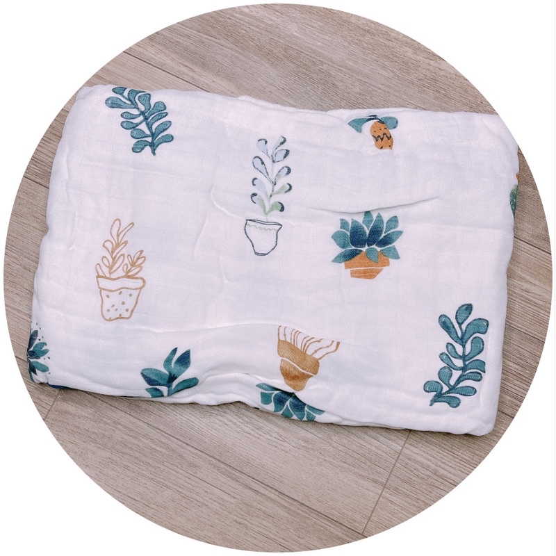 Chăn Manny Aden 4 lớp 110 x 130cm 70% sợi tre 30% cotton đa năng cho bé sơ sinh đắp, ủ, quấn ngủ, tắm