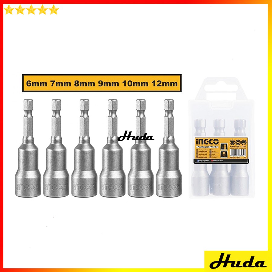Bộ đầu bắn tôn đa năng 6 chi tiết Ingco  LKJ