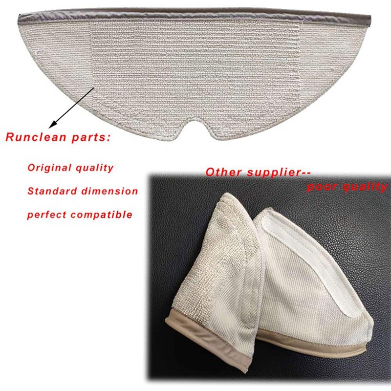 1 Thùng Nước + 2 Khăn Lau + 12 Bộ Lọc Bình Chứa Nước Thay Thế Cho Xiaomi Roborock S50 S51 S55 S6 T61