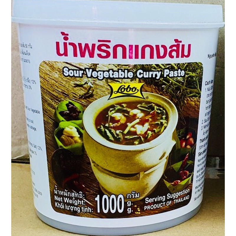 Sốt lẩu thái Tomyum Paste vị chua hũ (1kg)