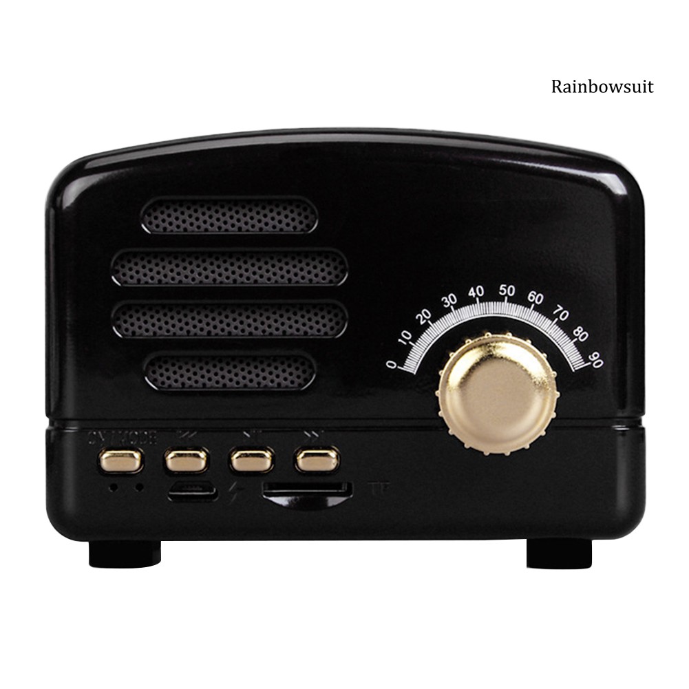 Loa Bluetooth Không Dây Mini Rb-Bt01 Phong Cách Vintage