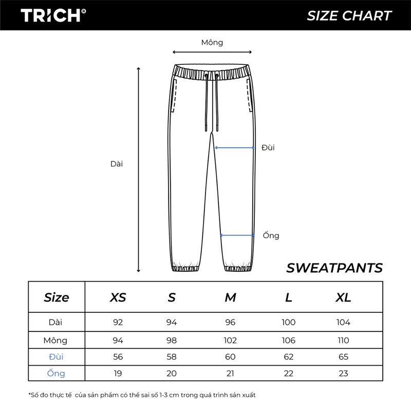 [CHÍNH HÃNG TRICH] Basic Sweatpants V.1 ( Bảng màu 2) / Quần ống bo TRICH