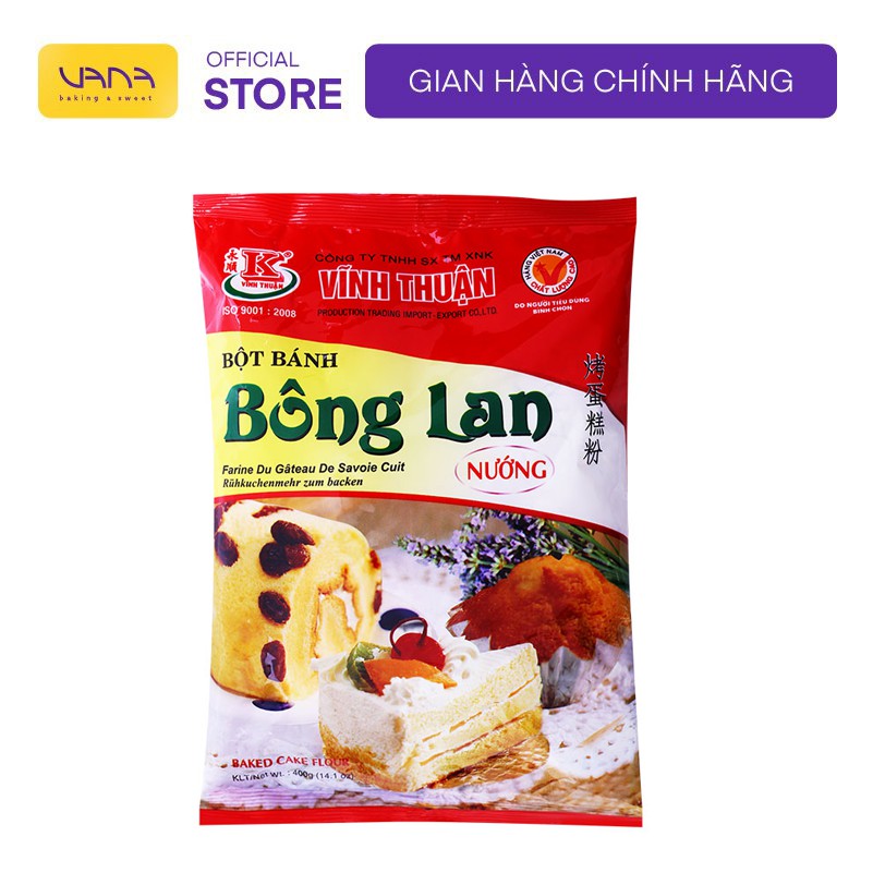 BỘT TRỘN SẴN BÔNG LAN NƯỚNG VĨNH THUẬN 400G